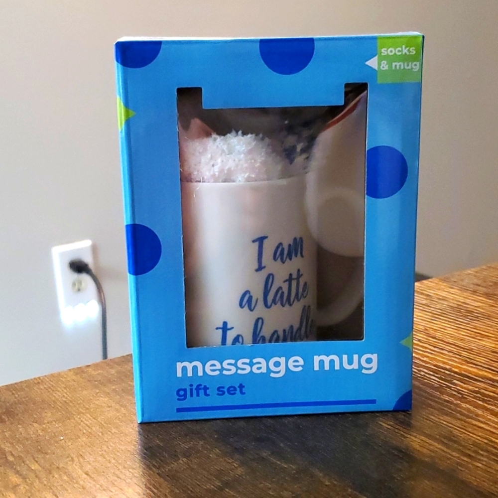 New Message Mug Gift Set - Mug and Socks